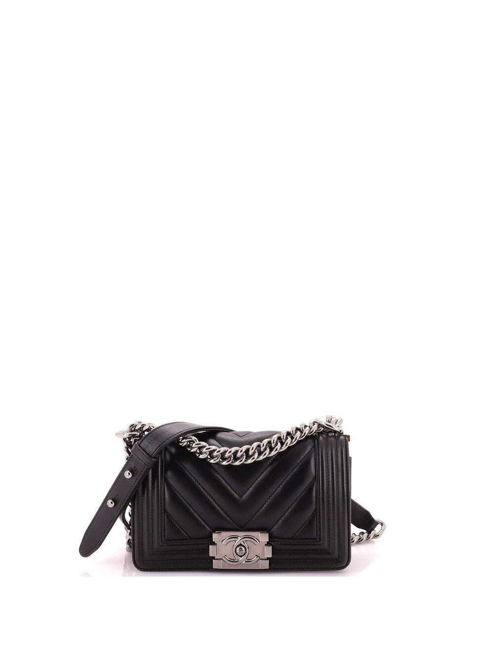 Chanel Boy Flap Bag Chevron Lambskin #336208C50B